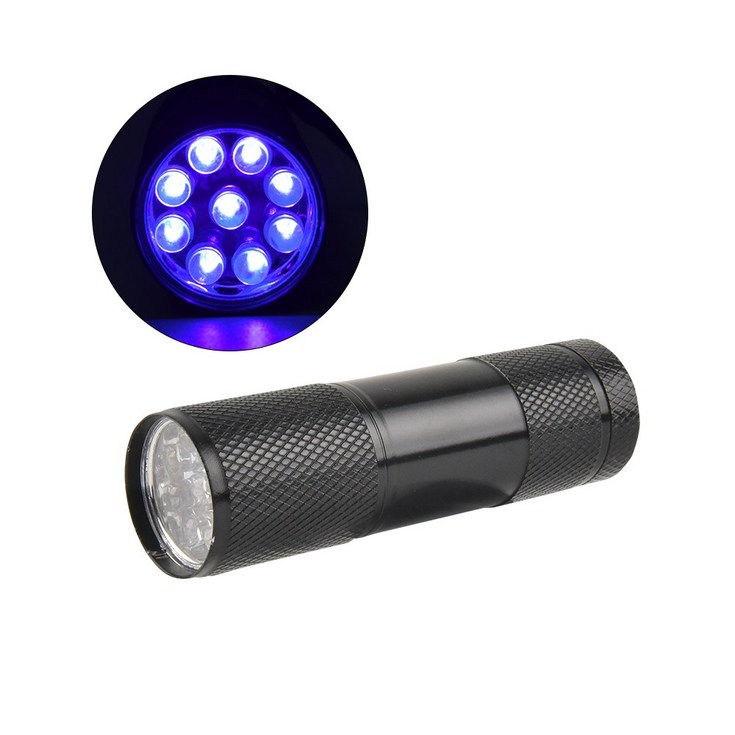 인터맥스 축광 야광 UV 9 LED 랜턴 후레쉬, 1개