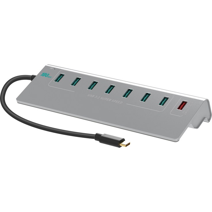 넥스트 USB3.2 C타입 GEN2 10G 7포트 유전원 USB허브 고속충전 1포트 세트 NEXT3372TC10G 넥스트 USB3.2 C타입 GEN2 10G 7포트 유전원 USB허브 고속충전 1포트 세트 NEXT3372TC10G