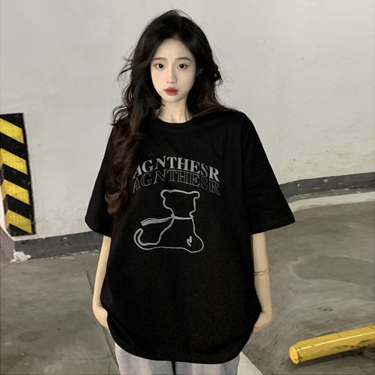 레몬소울 여성용 케케 빅사이즈 프린팅 반팔티 레몬소울 여성용 케케 빅사이즈 프린팅 반팔티