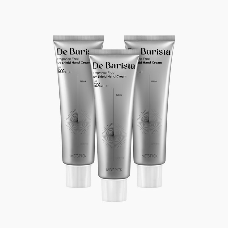 엠디스픽 드 바리스타 무향 선 쉴드 핸드크림 50ml SPF50 PA, 3개