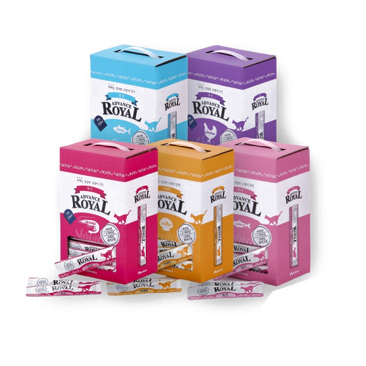 어드밴스 로얄 스틱 짜먹는 고양이간식 120P, 어드밴스 스틱 참치, 120개