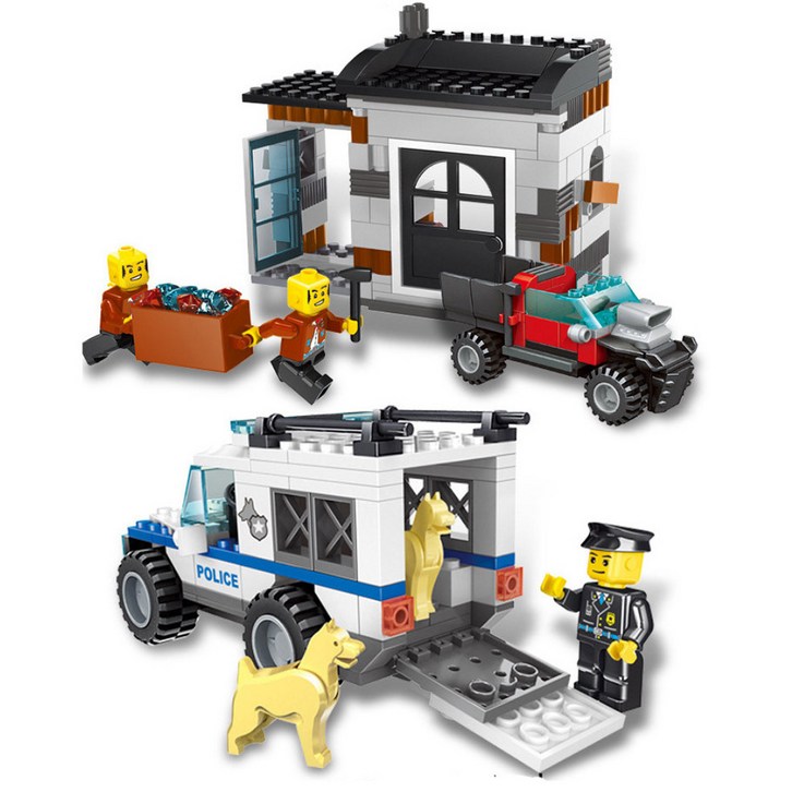 보아미토이 wange 빌딩블럭 경찰견 코만도 52011, 453pcs, 1개