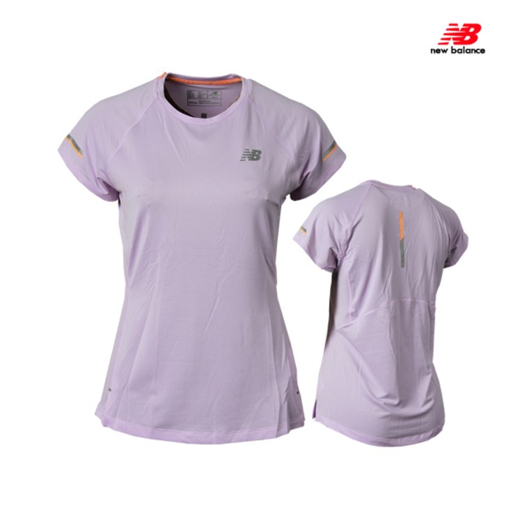 뉴발란스 W NB I 기능성 반팔티 NBNE92W35276 라이트퍼플 여성반팔티