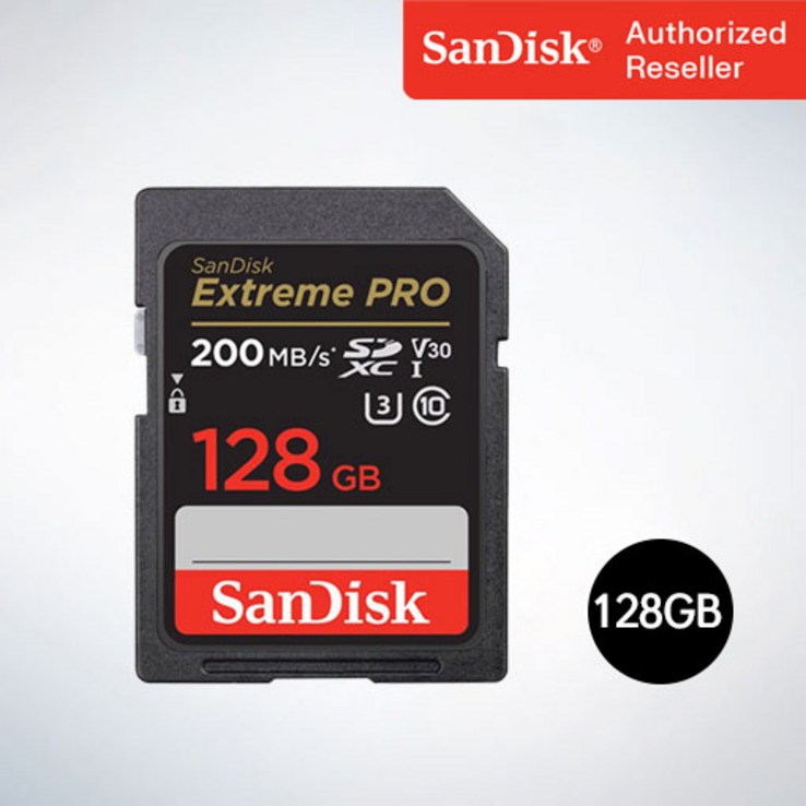 샌디스크 SD메모리카드 SDXC Extreme Pro 익스트림 프로 UHSI SDXXD 128GB