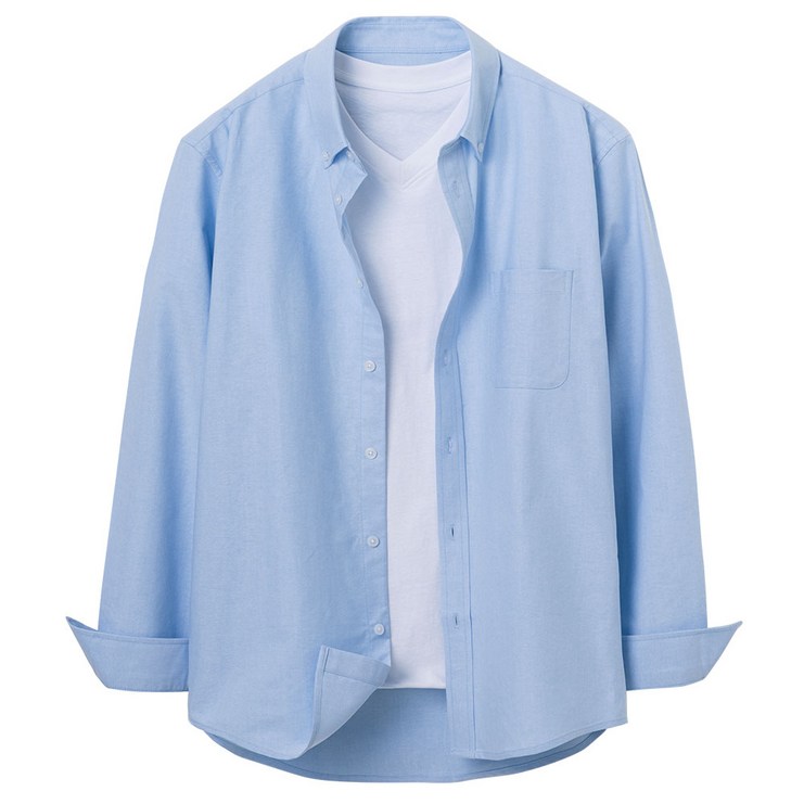 베이지원피스 빌락트 남성용 프리미엄 레귤러핏 옥스포드 긴팔 셔츠