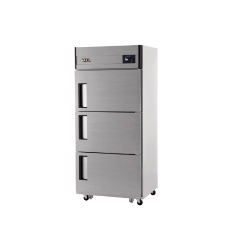 [유니크대성] 30BOX-(3도어D) 내부스텐 올냉장(냉장3칸) UDS-30RDR 디지털 직냉식 업소용냉장고