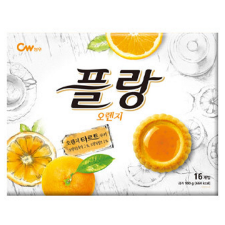 청우식품 플랑 오렌지 16p