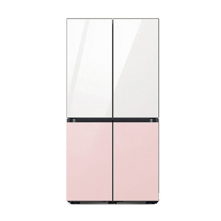 삼성 비스포크 냉장고 4도어 키친핏 615L 글램화이트+글램핑크 RF60B91C355 6801765877
