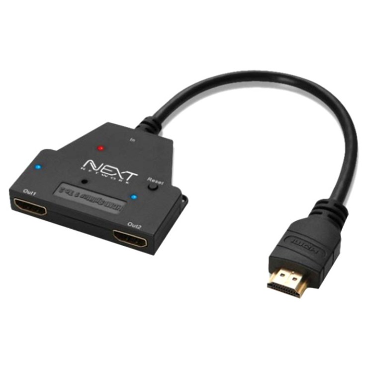 넥스트 이지넷 유비쿼터스 HDMI 1대2 모니터 분배기 NEXT0102SPC