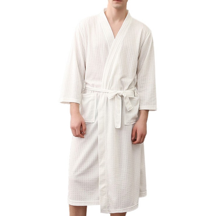 힙앤바디 남성용 호텔가운 XL, 화이트, XL, 1개 힙앤바디 남성용 호텔가운 XL, 화이트, XL, 1개