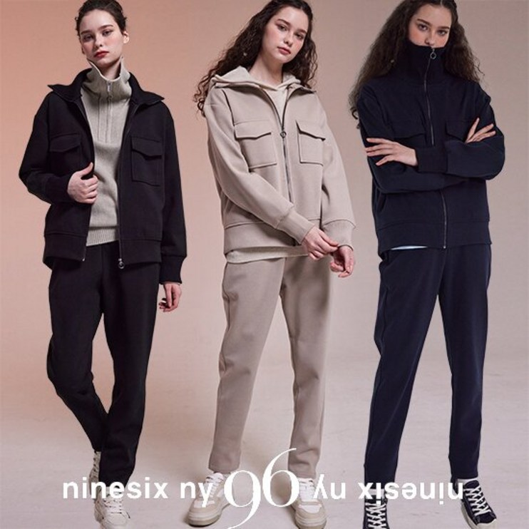 런칭 89,900원나인식스뉴욕 3PCS 셋업점퍼베스트팬츠