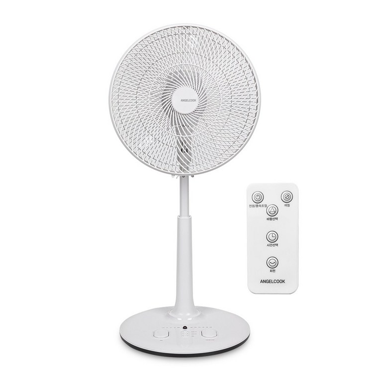 엔젤쿡 리모컨 발터치 서큘레이터형 선풍기, AGCPT9000WH
