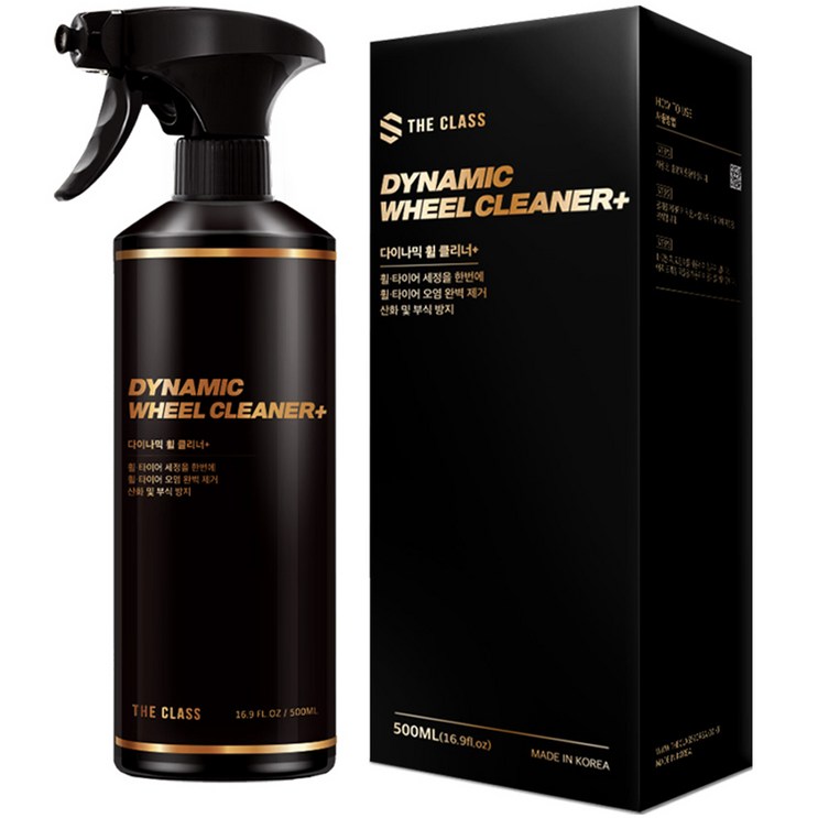 더클래스 다이나믹 휠 클리너 휠세정제 타이어 갈변제거, 500ml, 1개 더클래스 다이나믹 휠 클리너 휠세정제 타이어 갈변제거, 500ml, 1개