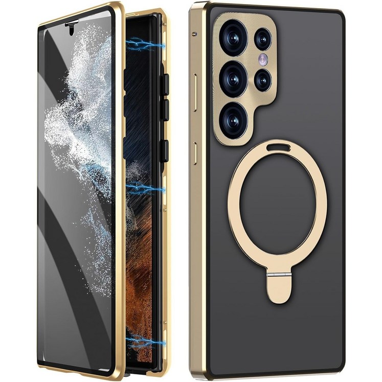 헤미션 겔럭시 S24 울트라 풀커버 매그세이프 케이스 양면강화유리 마그네틱 자동흡착 MagSafe 거치대 케이스 C24US 헤미션 겔럭시 S24 울트라 풀커버 매그세이프 케이스 양면강화유리 마그네틱 자동흡착 MagSafe 거치대 케이스 C24US