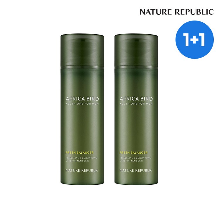 네이처리퍼블릭 아프리카 버드 옴므 올인원 프레시 밸런서 150ml 2개, 150ml, 2개