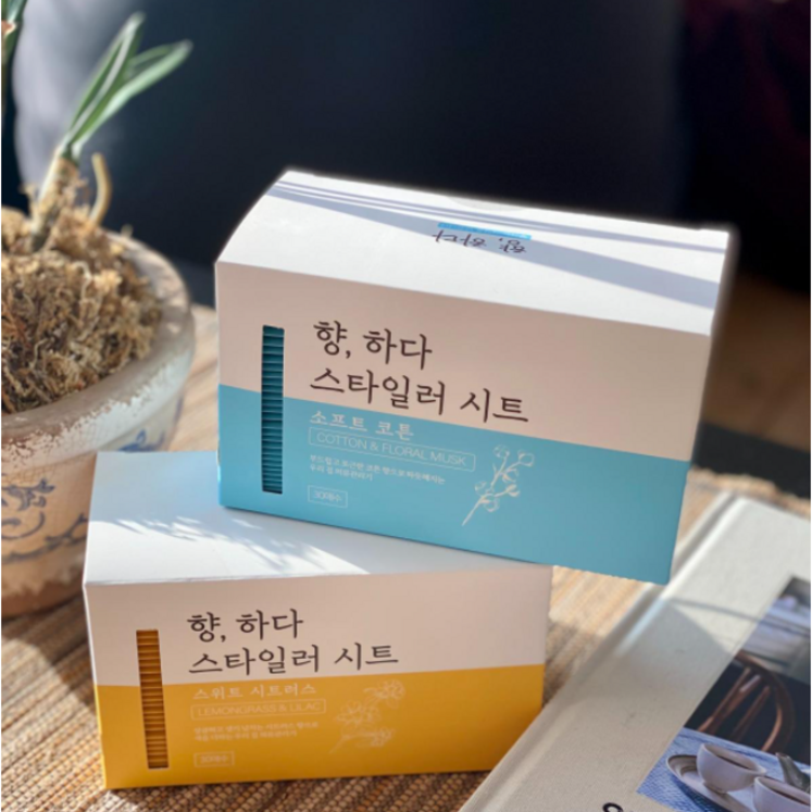 향하다 스타일러 시트 의류관리기 에어드레서 냄새 제거 향기 30P, 1개, 스위트 시트러스