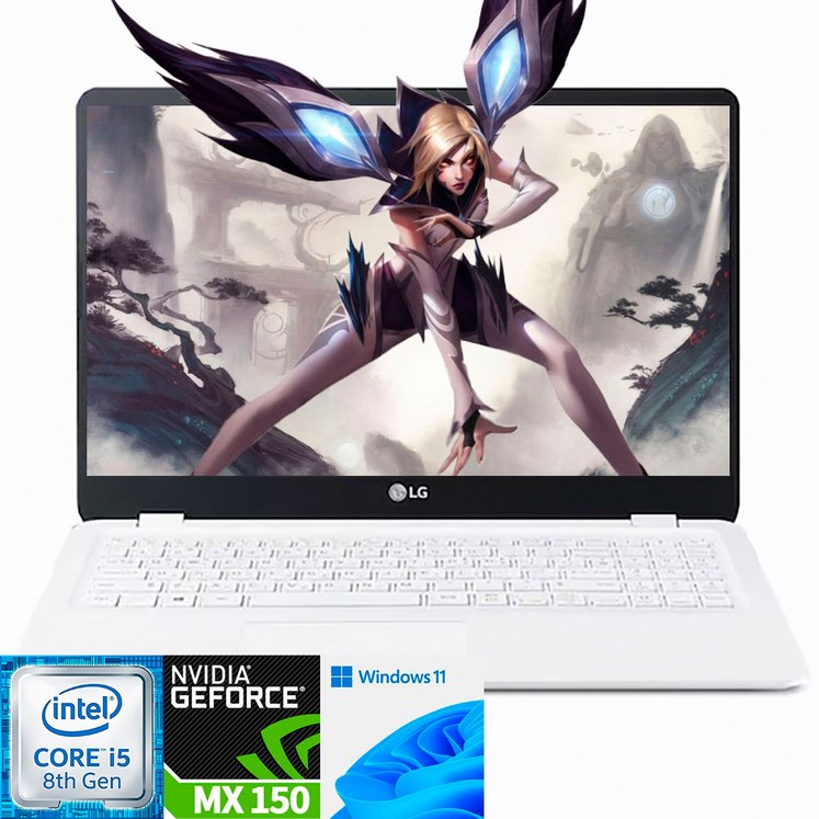 LG전자 울트라PC 15U590 FHD 15인치 게이밍 노트북 i58265U16GSSD 1TMX150윈11, LG전자 울트라PC 15U590, WIN11 Home, 16GB, 1TB, 퓨어화이트