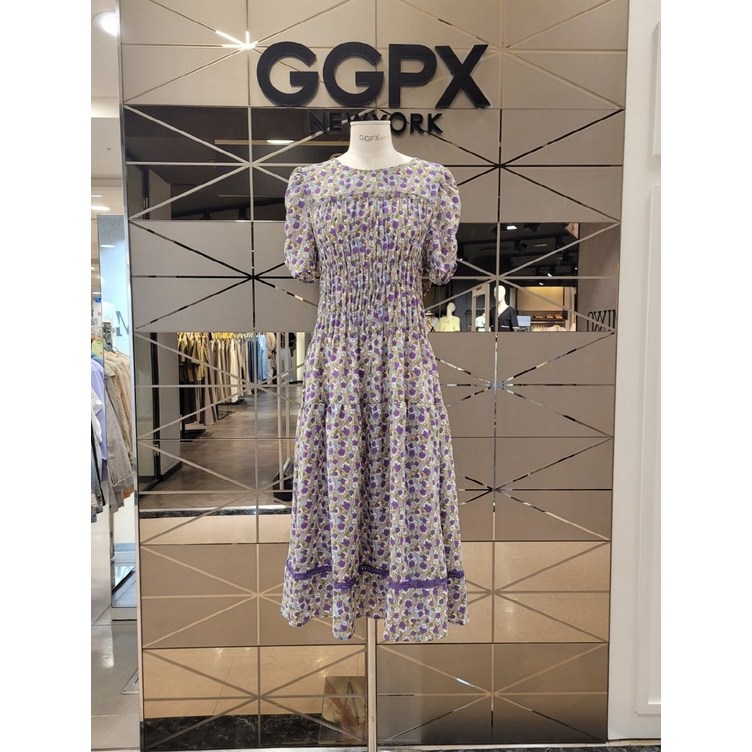 GGPX 로즈플라워 스모킹 셔링 원피스 GMB6OP245F1892480