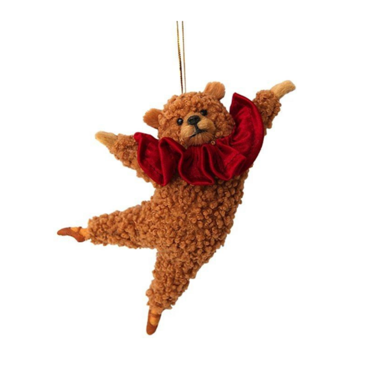 보스턴 발레곰 크리스마스트리 팬던트 장식 춤추는 오너먼트 곰돌이 인형