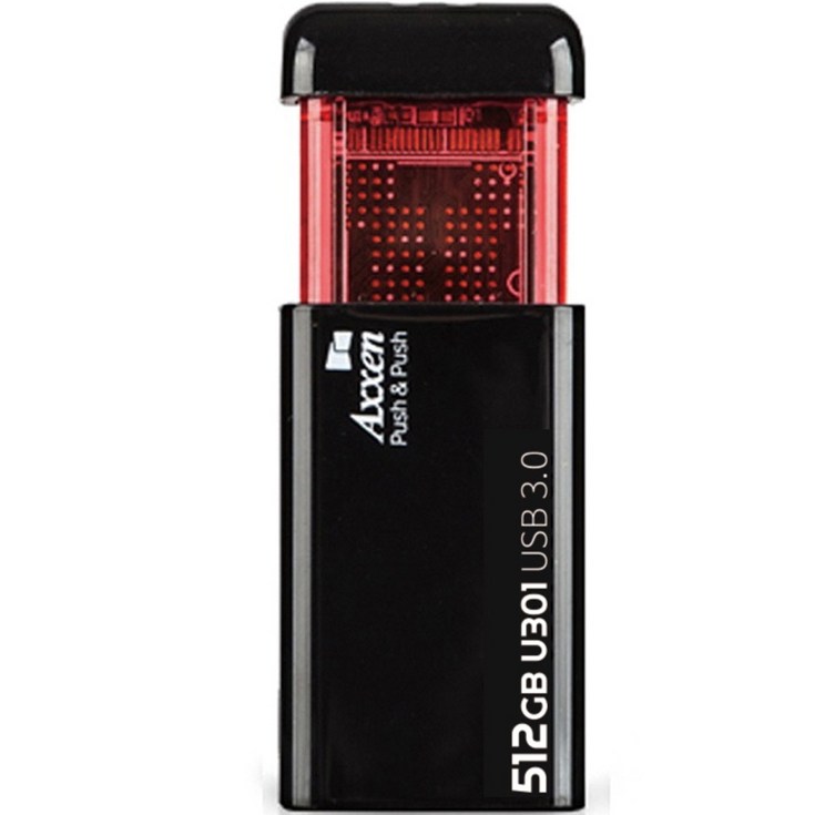 액센 클릭형 초고속 USB 메모리 U301 Push USB3.0, 512GB
