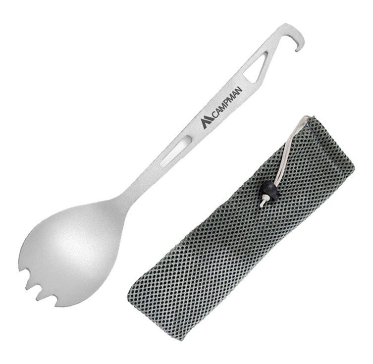 캠프맨 캠핑 경량 티타늄 스포크  케이스 세트