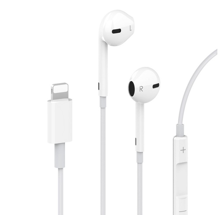 뉴클 이어핏 8핀 오픈형 유선 블루투스 이어폰, SSME02, 화이트