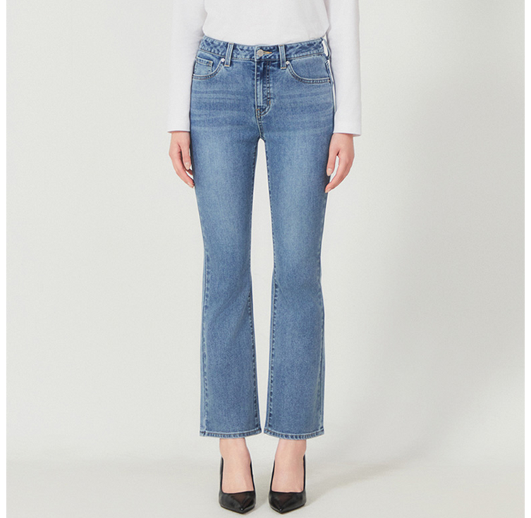 게스 부츠컷 청바지 여성 붓컷 미디엄블루 백화점