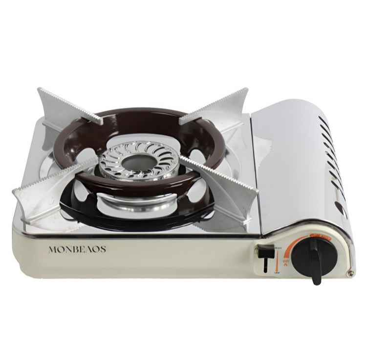 특허받은 국산 회오리불꽃 몽비오스 국산 고화력 휴대용 가스버너 바람막이 가스렌지 내외연식 26년형, 1개, PGH2002