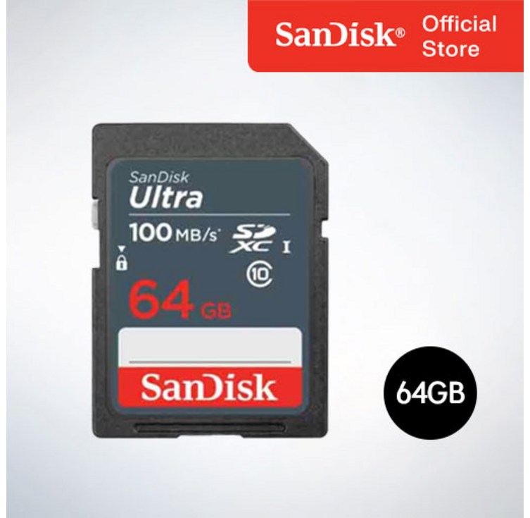 샌디스크코리아 공식인증정품 SD메모리카드 SDXC ULTRA 울트라 DUNR 64GB