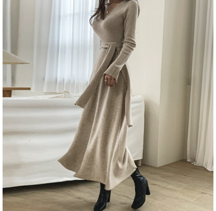 떳다그녀 시에라 스카프 맥시 롱 원피스