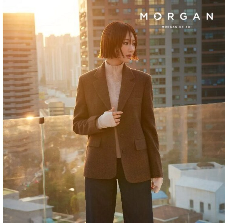 모르간 24FW 윈터 울 헤링본 재킷 런칭 가격 99,900원