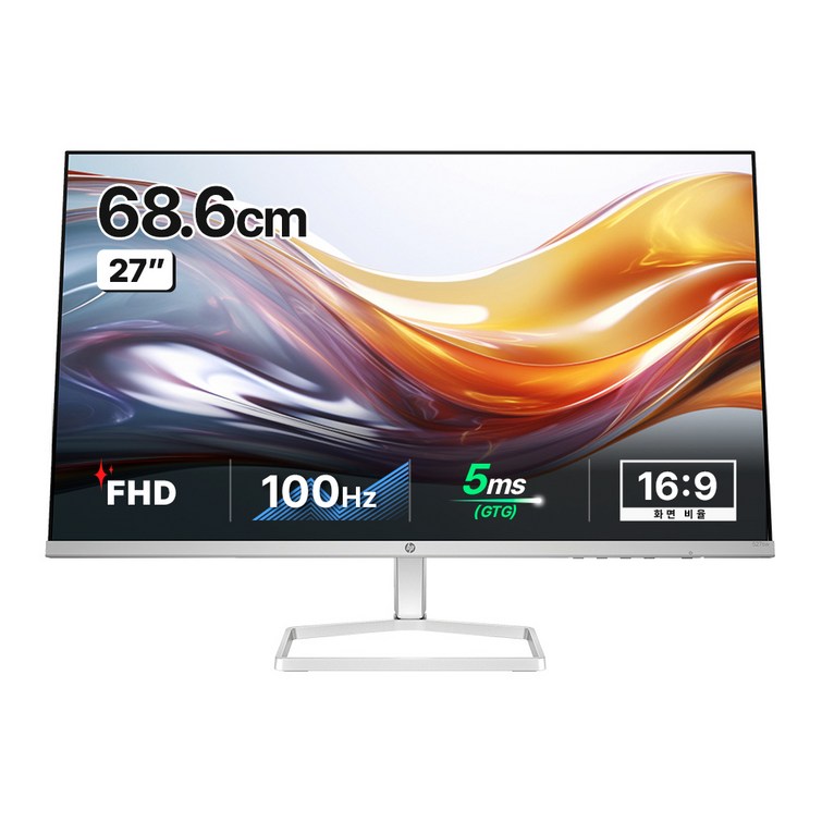 HP FHD IPS 100Hz 사무용 모니터, 68cm, 527sw HP FHD IPS 100Hz 사무용 모니터, 68cm, 527sw
