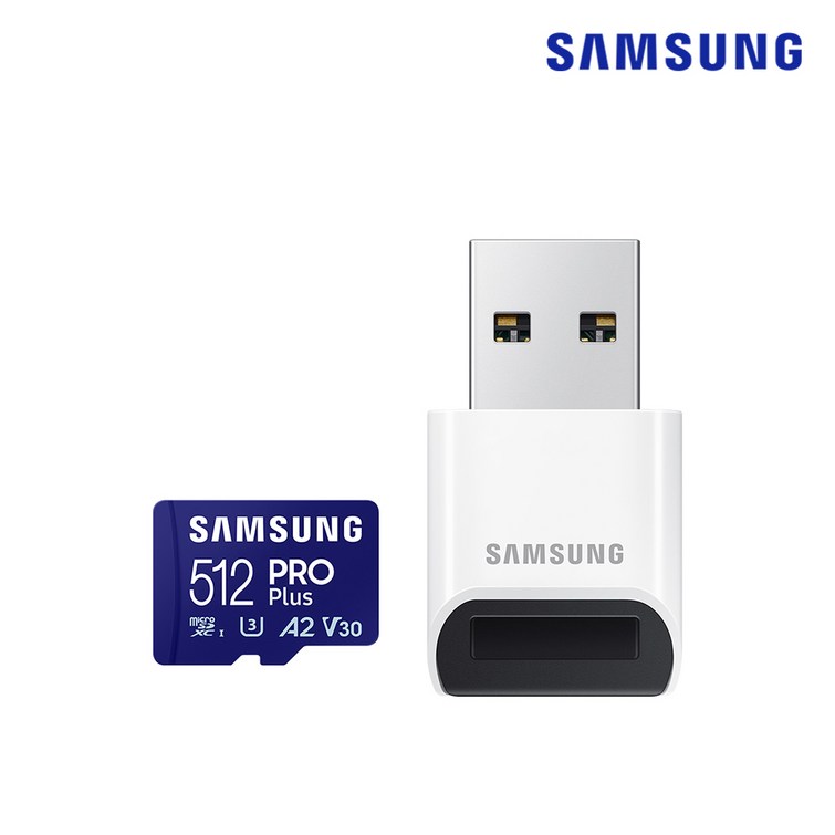 삼성전자 마이크로SD카드 PRO PLUS MBMD512KBWW 카드리더기 포함