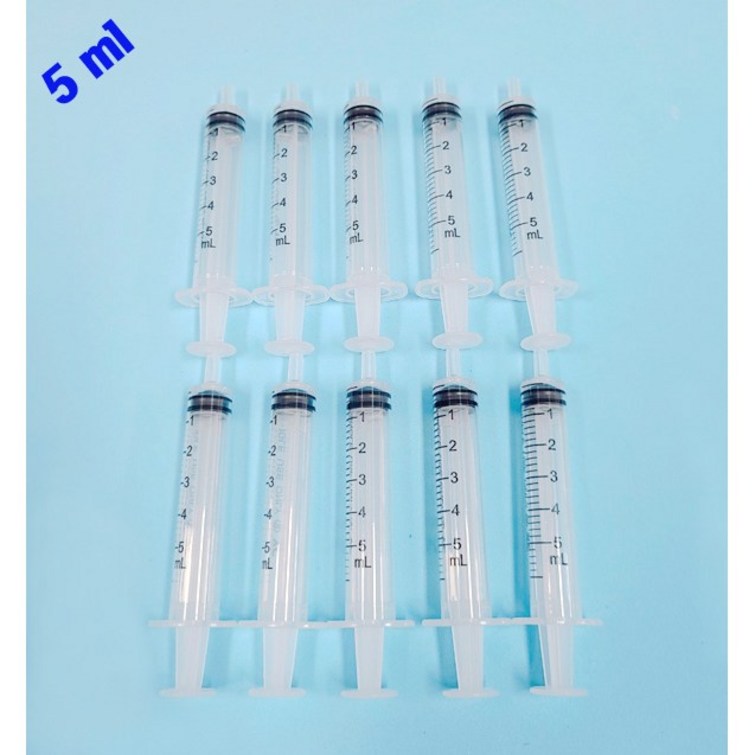 사이언스몰 바늘없는 주사기 5ml 과학실험용 동물급식용 공예작품용 잉크충전용 화장품소분용, 10개