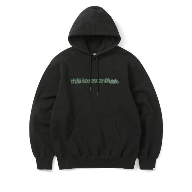 국내매장정품 디스이즈네버댓 ESPLogo Hoodie Black